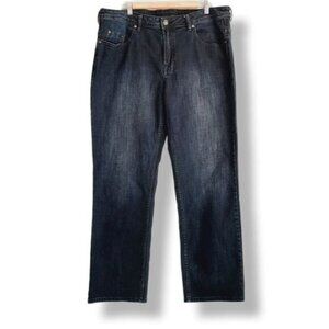 BUFFALO David Bitton Jack-X Slim Straight Stretch Dark Blue Jeans Men's Sz 38